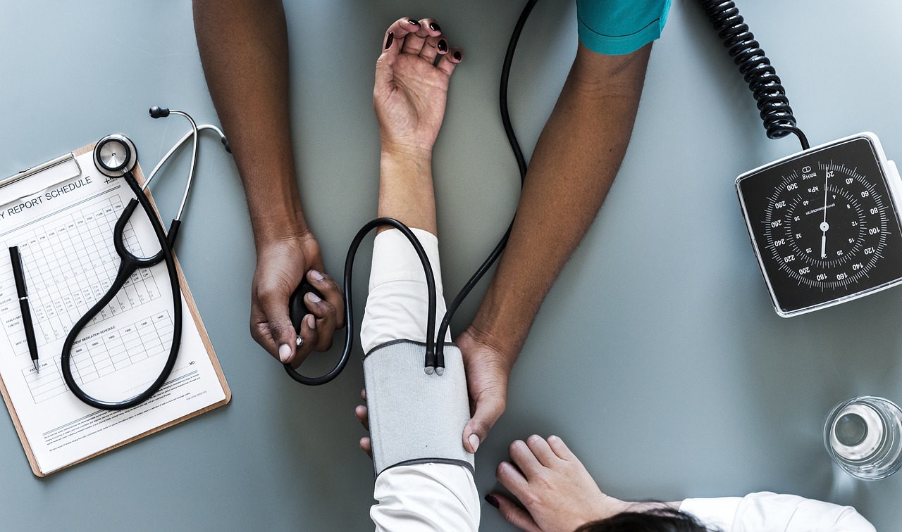 Employee undergoing occupational health assessment from a Doctor